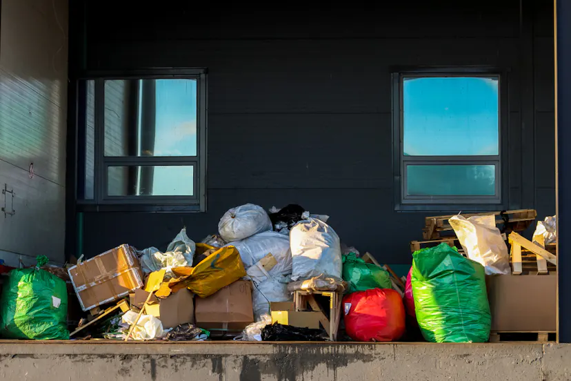 House Waste filled in bag ready for dumping In Essex UK